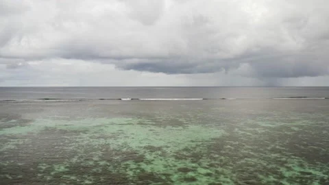  Indian ocean during overcast day. Stock Footage 132535405