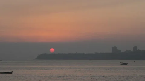 Indian Ocean Sunset Stock Footage 69064986