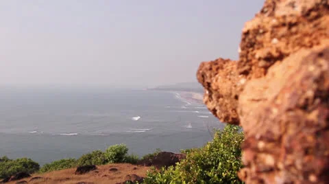 Indian ocean top view from goa Stock Footage 26380659