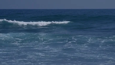 INDIAN OCEAN WAVES SURF TALPE SRI LANKA Stock Footage 83464236
