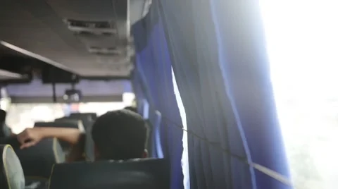 Indian old bus in slow motion Stock Footage 60730517