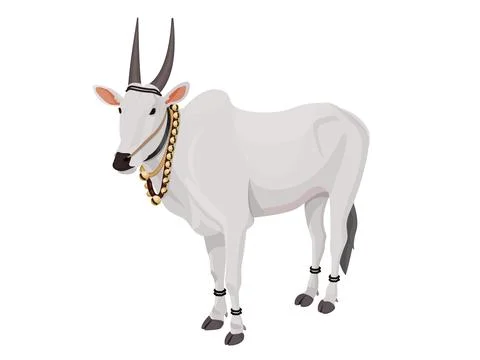Indian ox Stock Illustration