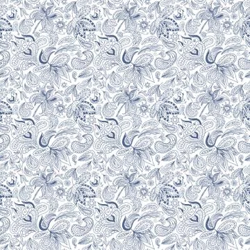 Indian Paisley Pattern Stock Illustration