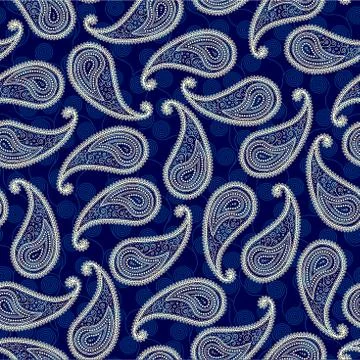 Indian paisley pattern Stock Illustration