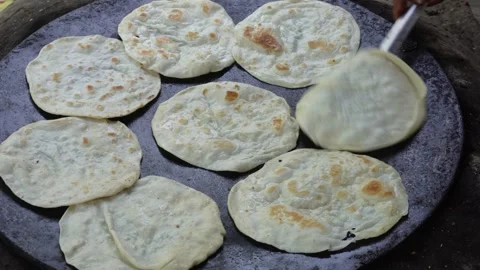 Indian paratha  Stock Footage 342805338