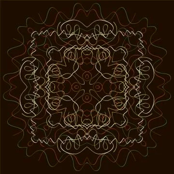 Indian Pattern - Detailed and easily editable 스톡 일러스트