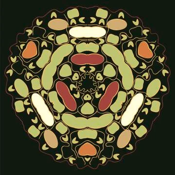 Indian Pattern - Detailed and easily editable Illustrazione stock