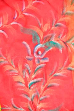 Indian pattern on fabric Stock Photos