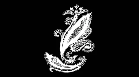 Indian pattern HD 動画素材 41036971