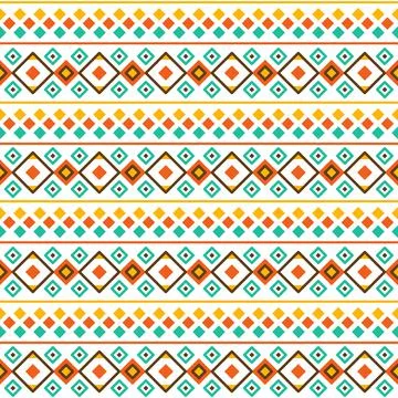 Indian pattern. Native American or Aztec art. Indigenous ethnic tribal print Stock Illustration