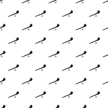 Indian peace pipe pattern, simple style Stock Illustration