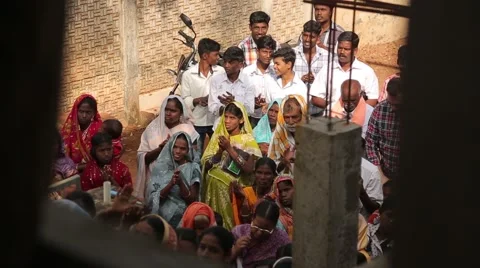 Indian people applauding Stock Footage 49322156
