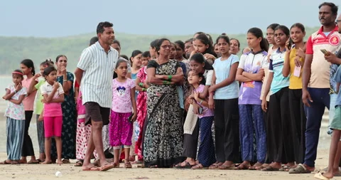 Indian People in Beach Stock Footage 320357629