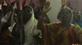 Indian people praying at church HD Footage