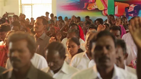 Indian People Praying Stock Footage 38191413