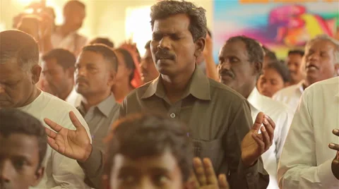 Indian People Praying Stock Footage 38191557