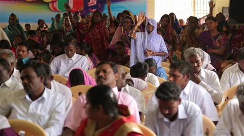 Indian People Praying Stock Footage 38191952