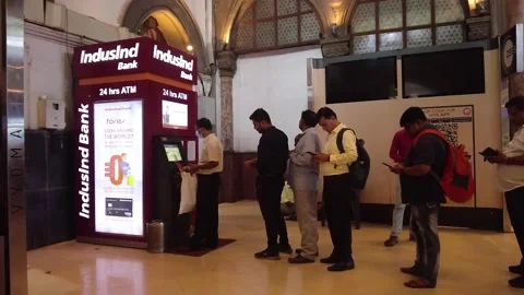 Indian People queue at Railway Ticket Co... | Stock Video | Pond5
