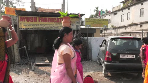 Indian pilgrimage Video stock 63802934