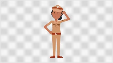 Indian Policewoman Thinking Stock Footage 205047468