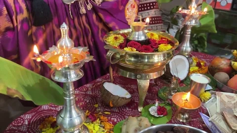 Indian Pooja Tradition Stock Footage 276829761