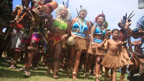 Indian protest in salvador Stock Footage 186256644