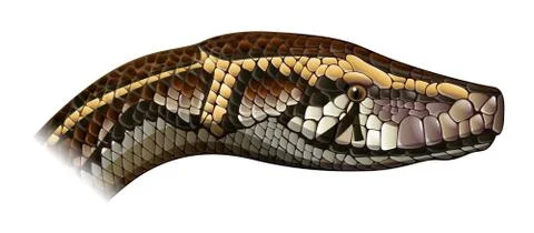 Indian python Stock Illustration