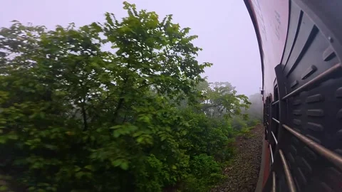 Indian Railway Dudsagar Train Journey Stock Footage 340260018