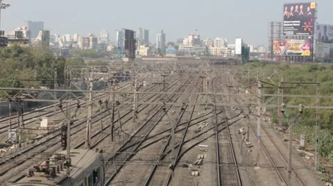 Indian Railway Stock Footage 46499854