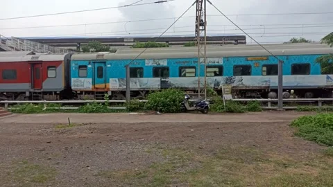 Indian Railways Running Stock Footage 157038858