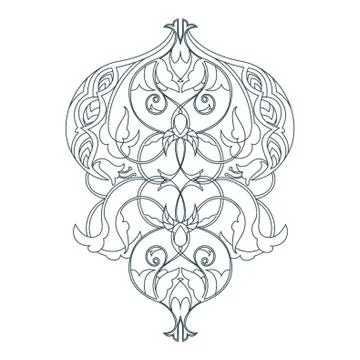 Indian Rangoli Design 스톡 일러스트