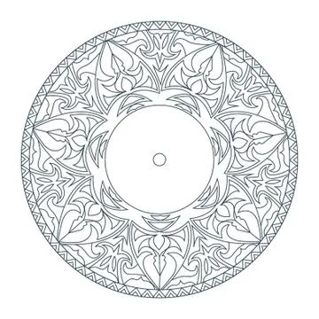 Indian Rangoli Design Illustrazione stock