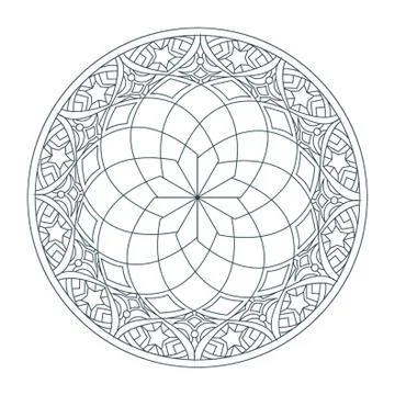Indian Rangoli Design Stock Illustration