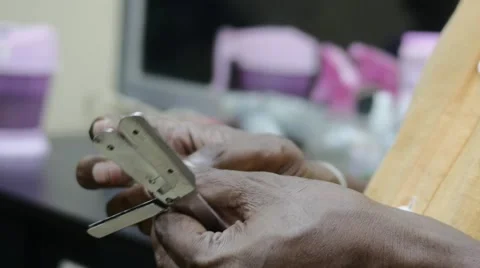 Indian razor used for shaving Video stock 60002765