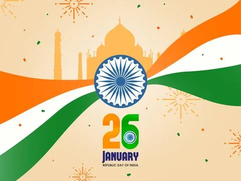 Indian Republic Day Vector Stock Illustration