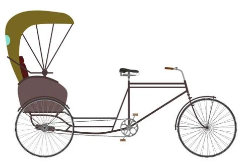 Indian rickshaw. Illustrazione stock