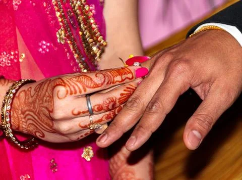 Indian Ring Ceremony Stock Photos