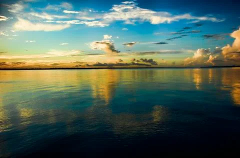 Indian River at Sunset Stock Photos