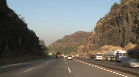 Indian Roads &amp; Highways Stock Footage 1002731