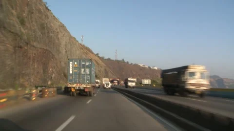 Indian Roads &amp; Highways Stock Footage 1002818