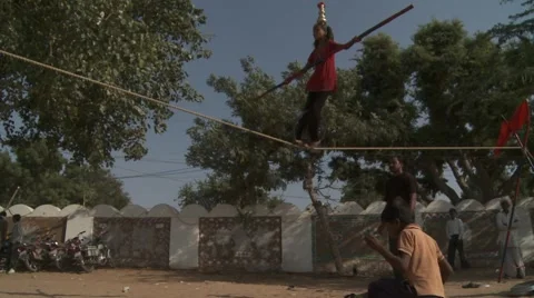 Indian rope trick Stock Footage 4927509