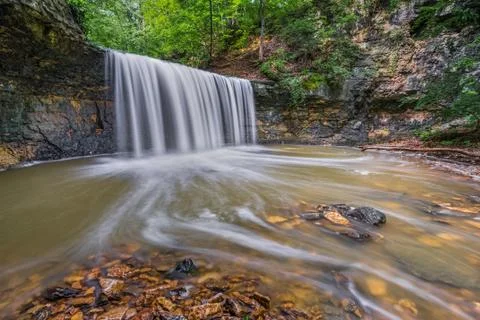 Indian Run Waterfall Stock Photos