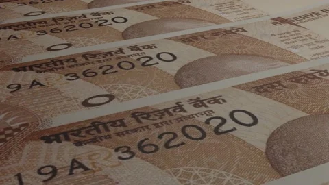 Indian Rupee bills background. Many banknotes. Finance. Business concept. Stock Footage 172155607