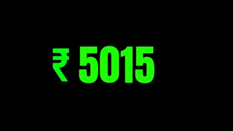 Indian Rupee Countdown Animation Decreasing from 10000 to 1 in 4K 库存影片 326669258