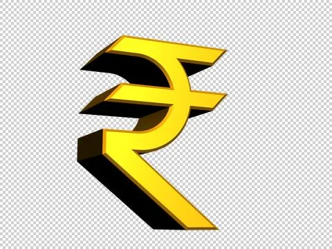 Indian rupee sign Stock Illustration