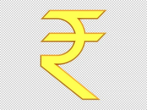 Indian rupee sign Stock Illustration