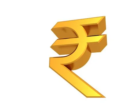 Indian rupee sign Stock Illustration
