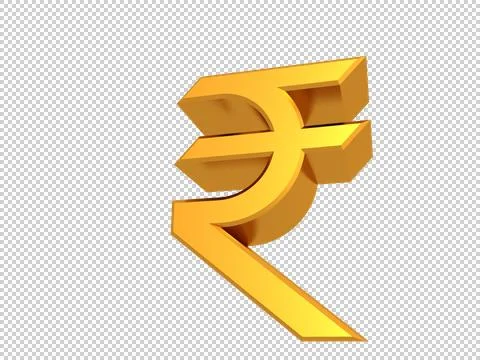 Indian Rupee Sign Stock Illustration