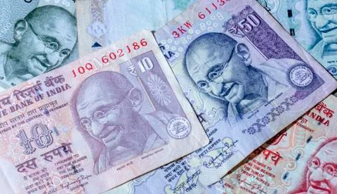 Indian rupees. Stock Photos