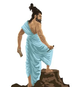 Indian Sadhu Illustrazione stock